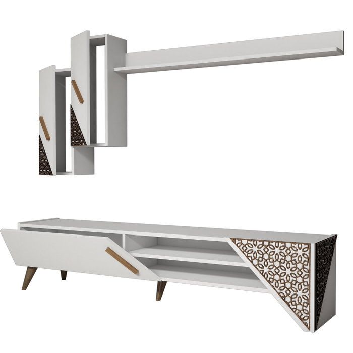 Hanah Home Mueble de TV Beril Blanco Hanah Home Mueble de TV Beril Blanco